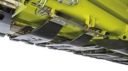 Patins réglables pour un guidage fiable de l'outil frontal et un réglage précis de la hauteur de coupe - Outils frontaux