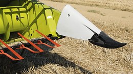 Des releveurs d'épis peuvent être fixés sur les doubles doigts courts fermés. - Outils frontaux